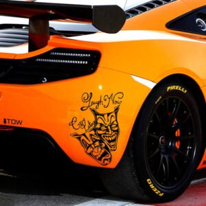 drama masks car stickers Comedy And Tragedy Masks Car Stickers Vehicle Decal
