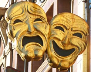 ancient greece drama masks masks in ancient greek drama